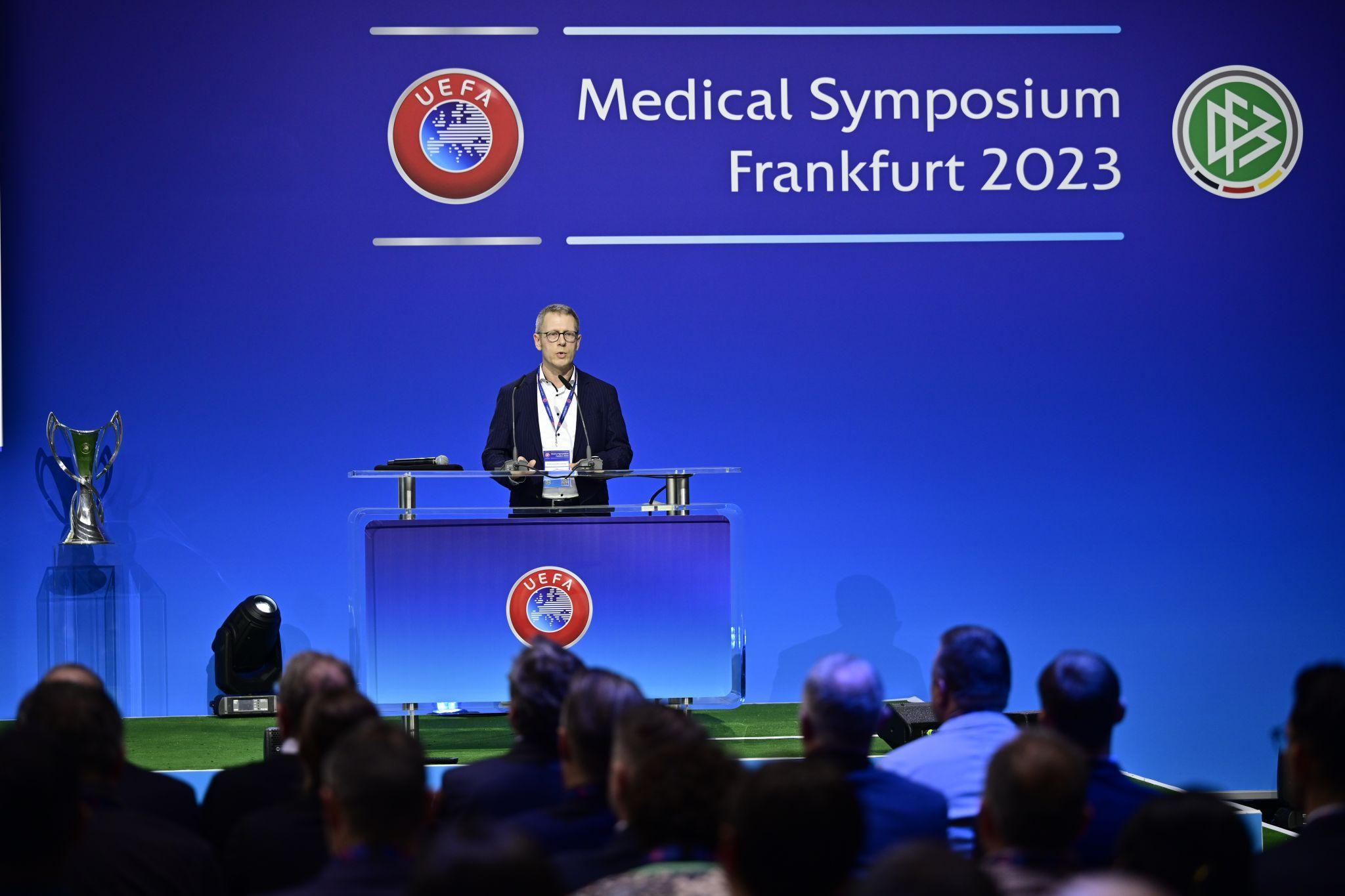ERC Chair Prof. Dr. Koen Monsieurs at the 8th UEFA Medical Symposium